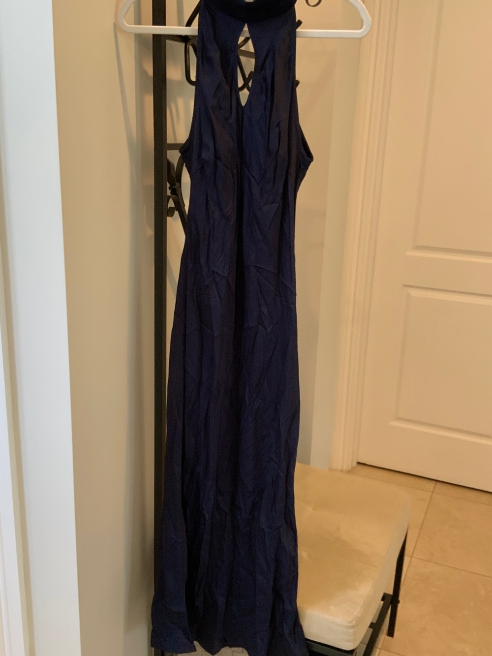 Young Fabulous & Broke Deep Navy Halter Maxi Dress